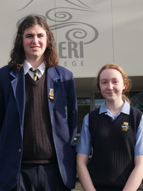 Taieri College pupils Liam Boyne and Keira Wallace were first and second respectively in the...