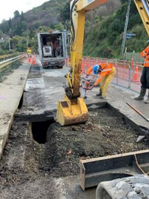 The work is expected to take several weeks. Photo: NZTA