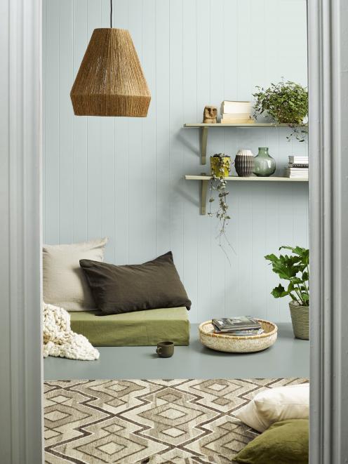 Carve out a niche in a larger open-plan space to create a small casual reading nook like this one...