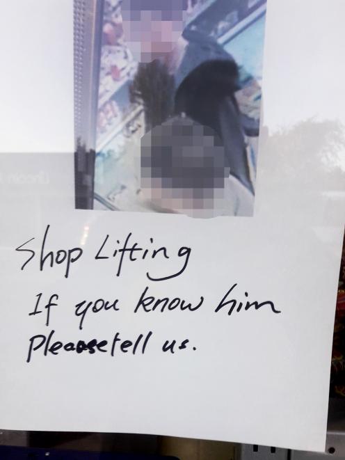 A security camera photo posted outside a dairy. Photo: Supplied