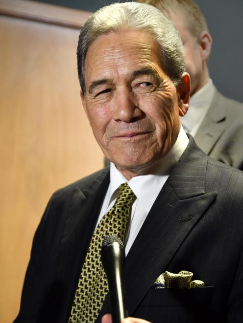 New Zealand First leader Winston Peters in Invercargill. PHOTO: LAURA SMITH