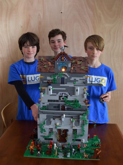 Benji Egan (11), Sammy Moore and Flynn Montgomerie (both 12), are set to display their haunted...