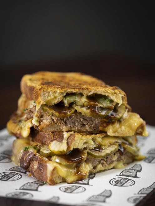 Hungry Hobos’ Bat Out of Hell sandwich — a finalist in the annual Great New Zealand Toastie...