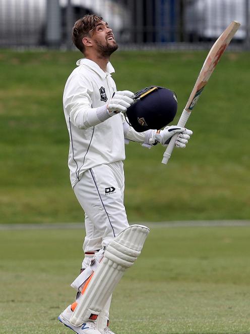 Rippon celebrates his century.