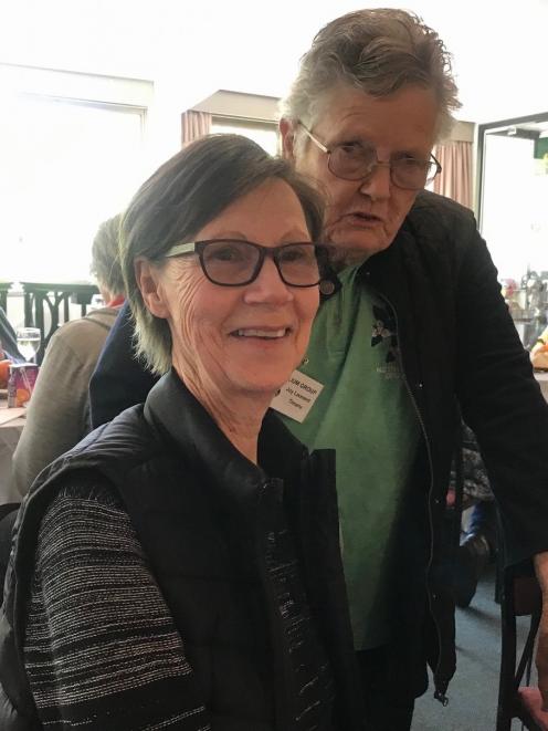 Co-organiser of the New Zealand Trillium Group's conference, Jenni Gillions (left), of Dunedin,...