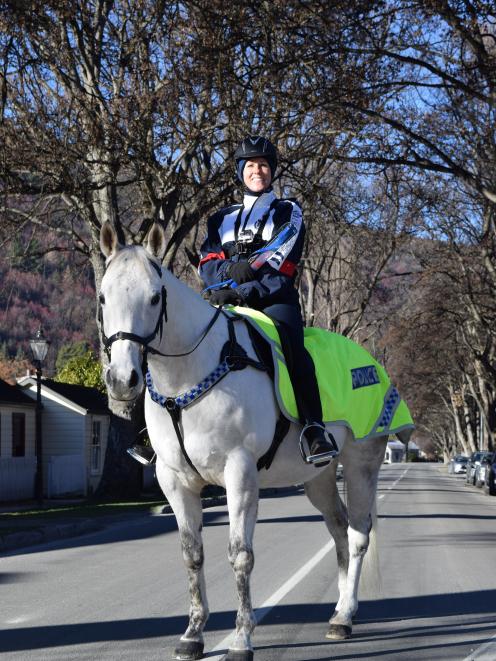  Sgt Pirovano on her horse, 
...