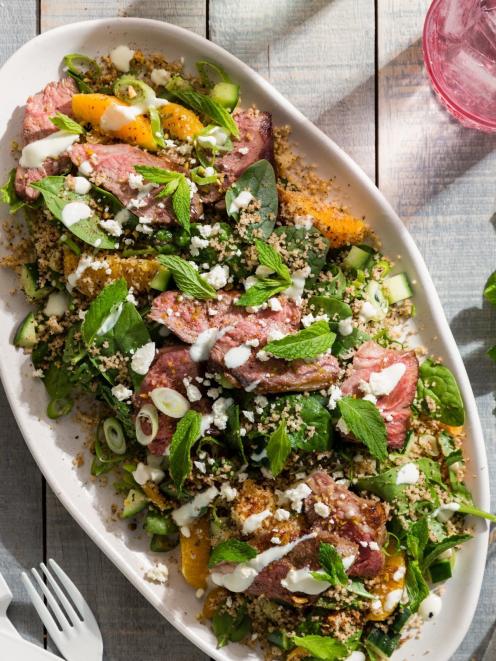 BBQ Sumac Lamb Rump with Orange Couscous