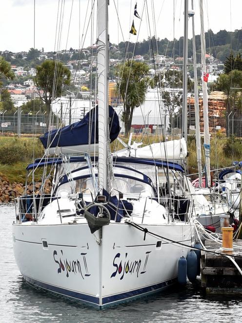 Sojourn II at the Otago Yacht Club marina yesterday.
