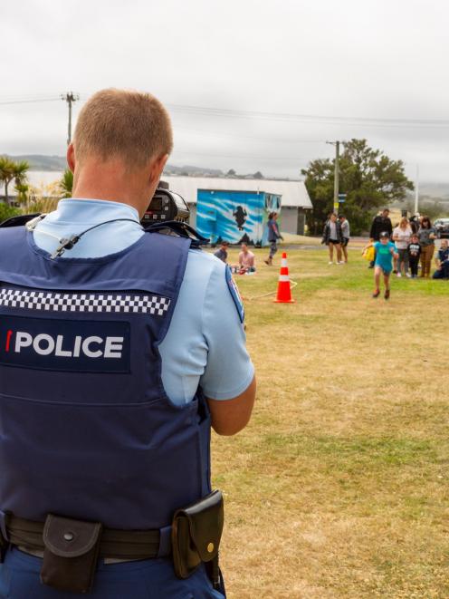 Whanau Fun Day co-organiser Constable Paul Lowe, of 
...