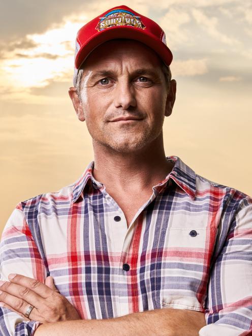 Matt Chisholm on the set of Survivor New Zealand. PHOTO: SUPPLIED
