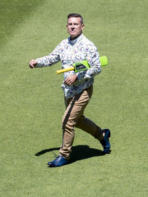 Michael Woodhouse leaves the Basin Reserve. 
PHOTO: MARK MITCHELL 