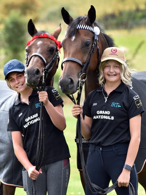  Sisters Lily (left) and Ella Walker usually ride to take their minds off life’s stresses, but...