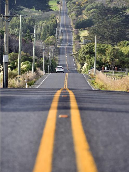 High risk . . . Dunedin City Council staff have identified Blackhead Rd as one of many Dunedin...