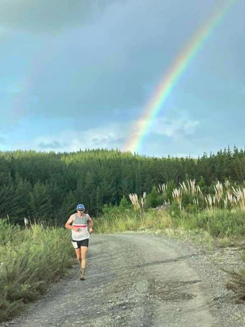 Dunedin runner Chris Bisley on his way to winning the Riverhead Backyard Ultra race in Auckland....