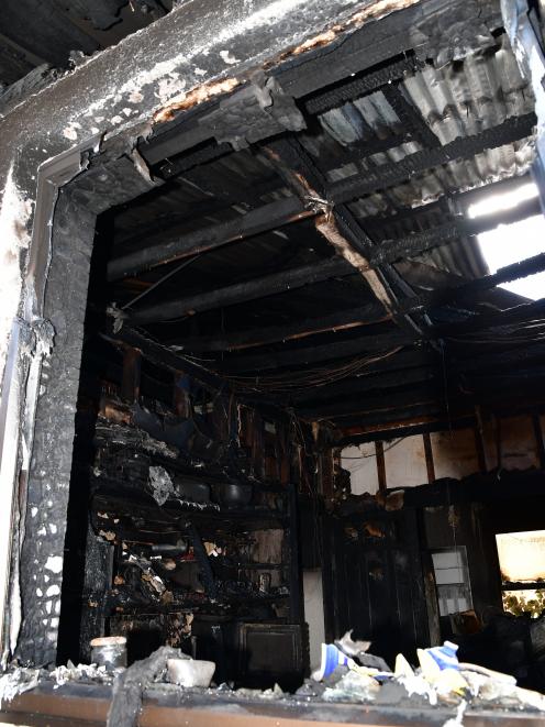 The Buitron family rental home was extensively damaged by fire on Tuesday.
