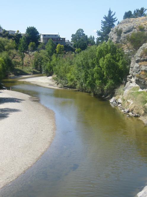 A view of the Manuherikia River from the Shaky Bridge. PHOTO: ADAM BURNS
