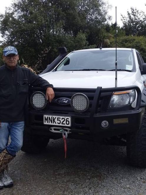 Russell Bryant with his Ford Ranger. Photo: Supplied 