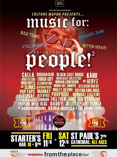 Music For People 2 features 32 bands over day days. IMAGE: SUPPLIED