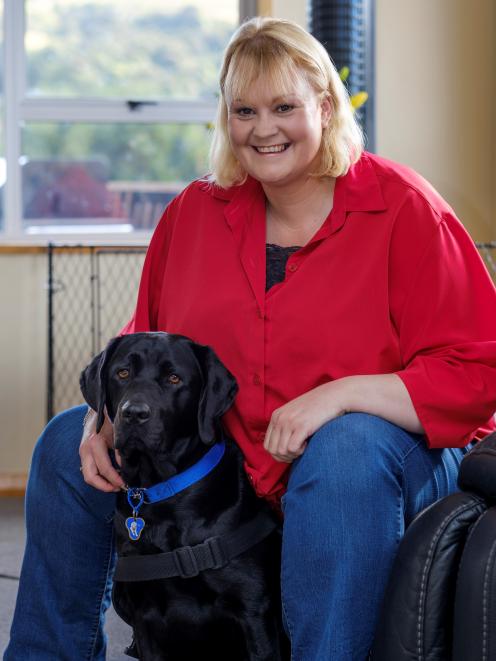 Brenda Ferguson says her assistance dog Pip is a life-saver. PHOTO: SUPPLIED