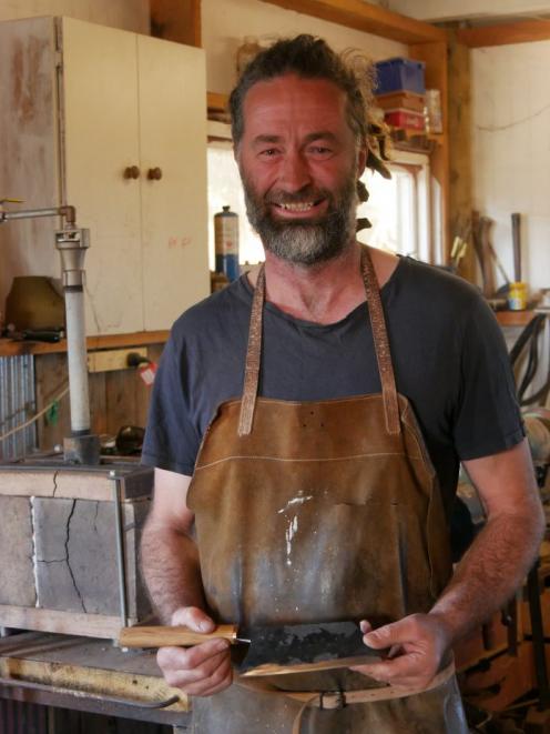 Artisan William Murray was inspired by his father to start making knives. PHOTO: RUBY HEYWARD