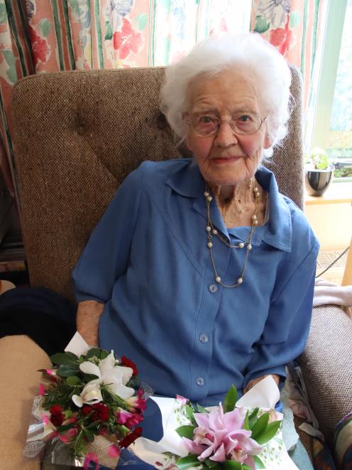 Gore’s Resthaven Care Home resident Eleanor Logan celebrates her 100th birthday today. PHOTO:...