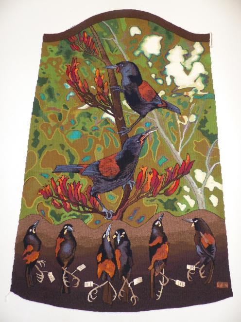 Extinction  is  Forever — Saddleback, Tieke by Marilyn Rea-Menzies.  PHOTO: SUPPLIED
