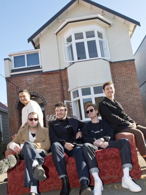 Six60 band members (from left) Eli Paewai, Chris Mac, Matiu Walters, Ji Fraser, and Marlon Gerbes...