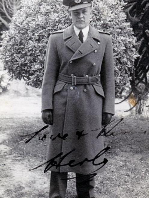 A photo of Herb Newman in his uniform taken about 1939/40 at the family home in Timaru.PHOTO:...