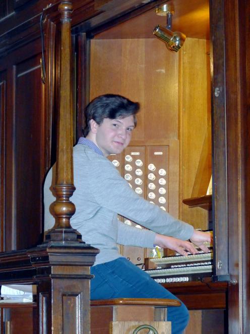 Organ student Henry Holden-Bluck. PHOTO: SUPPLIED
