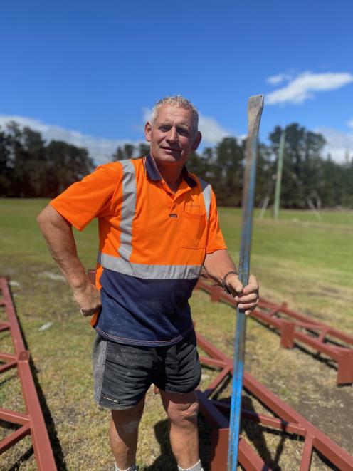 Calder Stewart foreman Dave Mathieson has been building woolsheds for 41 years. PHOTO: ALICE SCOTT