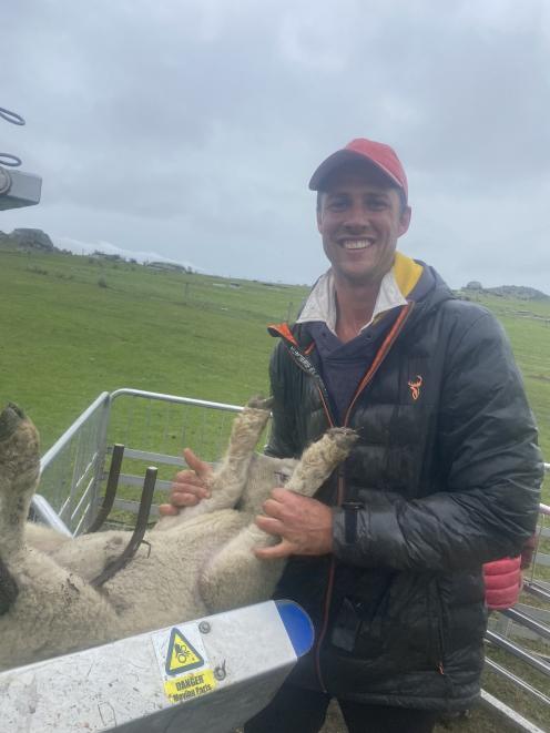 Casual farm worker Nathan Caldwell has been kept busy ‘‘bouncing between’’ farms in  the Waitaki...