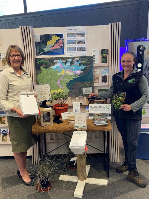 Doc ranger Karen Connor (left) and City Sanctuary community engagement facilitator Kate Tanner...