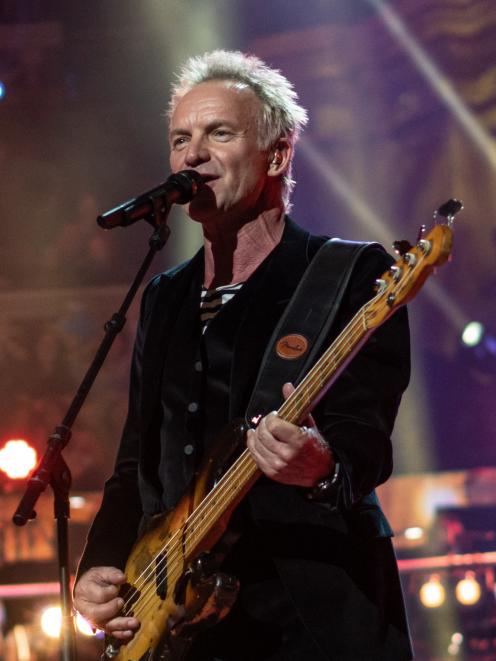 Sting performs at The Queen's Birthday Party, a music concert held at the Royal Albert Hall in...