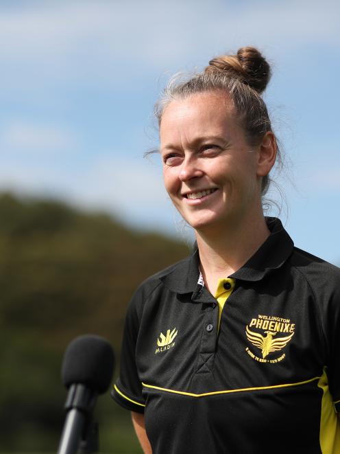 Phoenix Women head coach Gemma Lewis speaks to the media in Wollongong earlier this week. PHOTO:...