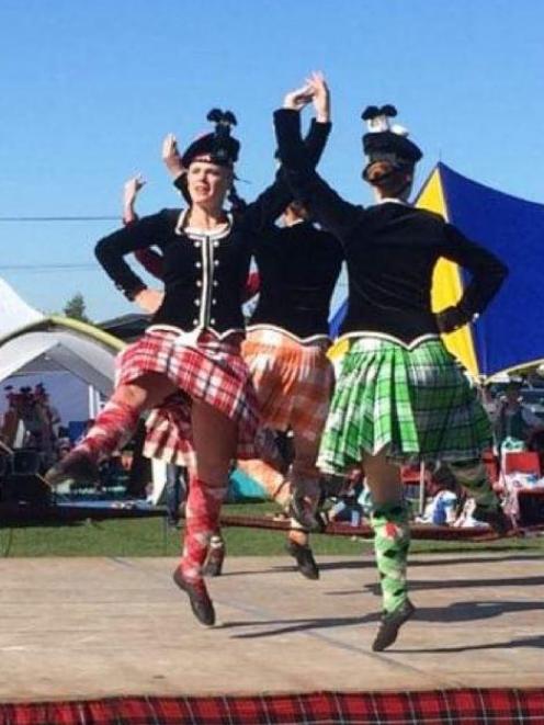 Miller competing in Highland Dance. Photo: Supplied