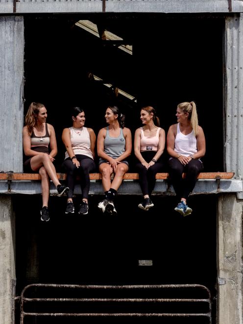 Promoting a new rural fitness campaign for Kate Ivey Fitness are (from left) Ginny Sutton, Sheree...