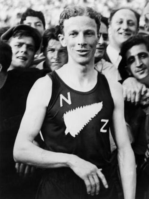 Jack Lovelock after the ‘‘mile of the century’’ in New York in 1935.