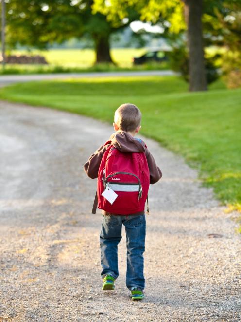 A study shows only 32% of Dunedin children live close enough to walk to school. PHOTO: ALLIED...