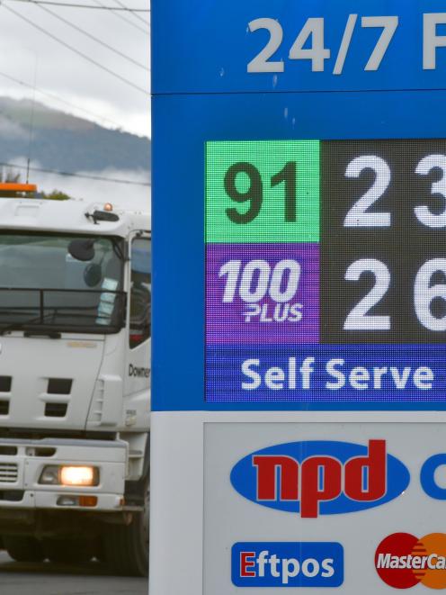 Fuel prices have increased 32% in the year to March. PHOTO: GREGOR RICHARDSON