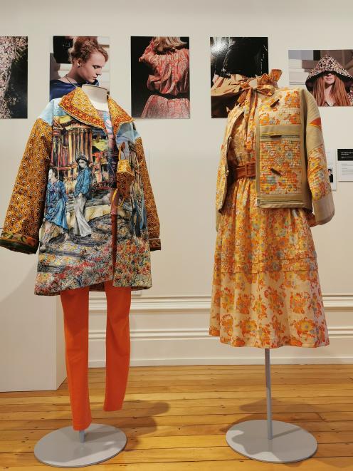 Artist response by Dyan Prujean (left) and Maritza Tschepp designed and 
made garment (right).