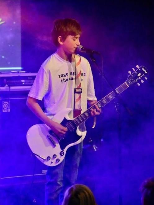 Mount Aspiring College pupil Toby Mills (13) enjoys music and sport. PHOTO: SUPPLIED