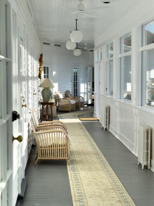 A covered veranda is a feature of the property.