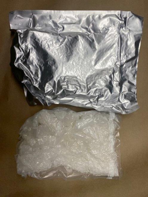 Some of the methamphetamine seized by police. Photo: NZ Police 