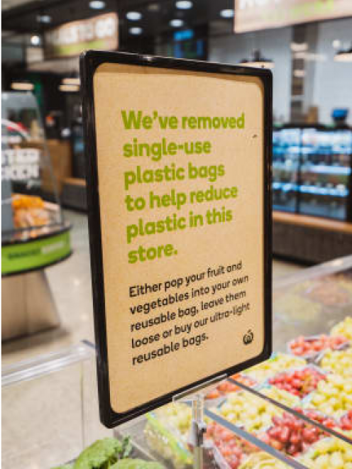 Some Countdown stores will remove plastic produce bags ahead of a shift to get rid of them in all...