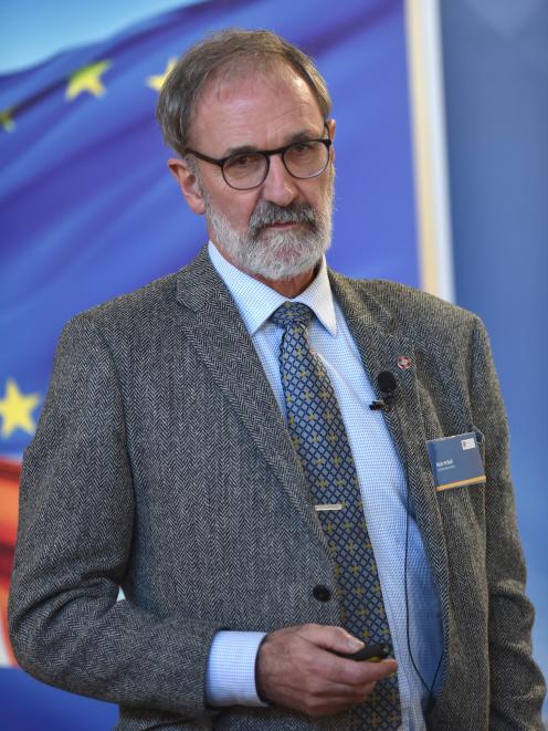 Space Operations New Zealand chief executive Robin McNeill speaks at the foreign policy school...