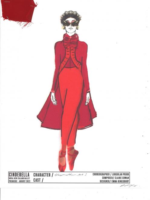 Emma Kingsbury’s designs include Stepmother’s dress from Act 1.