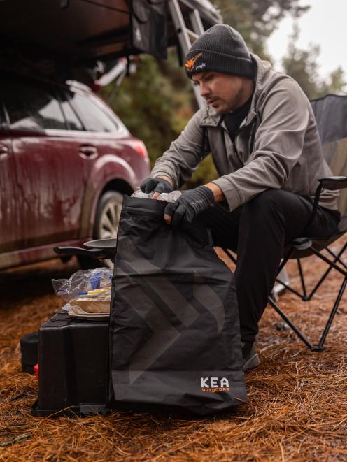 Matt Butler is launching the Kea Stash rubbish-compacting bag on to the market, aimed at outdoor...