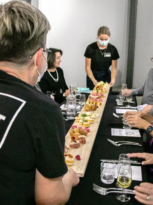 The Precinct team add a little drama to an event. PHOTO: FENELLA CHIGNELL