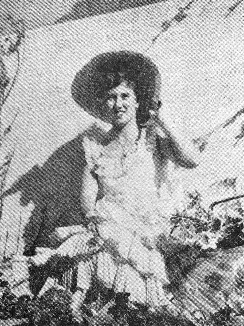 Mrs Peterson as a 15-year-old at the first blossom festival.