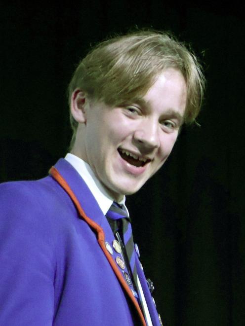 Dux Fergus McMullan. PHOTO: SUPPLIED